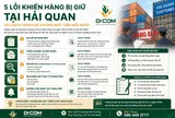 5 lỗi khiến hàng bị giữ tại hải quan và cách tránh để không “chảy máu” chi phí mỗi ngày