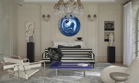 Ngẩn ngơ với căn biệt thự 800m2 sống động như không gian trưng bày nghệ thuật