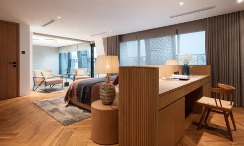 Cảm hứng kiến trúc công nghiệp New York  được tái hiện tại căn hộ thông tầng