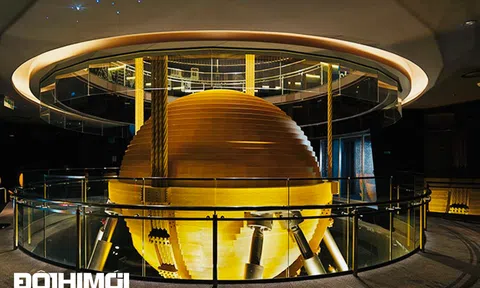 Chiêm ngưỡng con lắc khổng lồ giúp tòa nhà cao nhất Đài Loan an toàn trước động đất