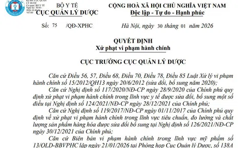 Cục Quản lý Dược phạt Công ty Vạn Minh 150 triệu đồng, thu hồi và tiêu hủy 8 sản phẩm mỹ phẩm vi phạm