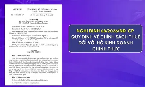 6 quy định mới về thuế hộ kinh doanh theo Nghị định 68: Minh bạch hơn, giảm lo truy thu