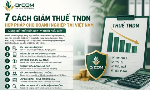 7 cách giảm thuế TNDN hợp pháp cho doanh nghiệp: Tránh “đóng dư” vì thiếu hiểu luật