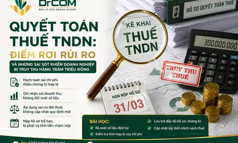 Quyết toán thuế TNDN 2026: Điểm rơi rủi ro khiến doanh nghiệp tại Việt Nam bị truy thu hàng trăm triệu đồng