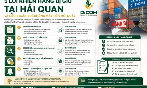 5 lỗi khiến hàng bị giữ tại hải quan và cách tránh để không “chảy máu” chi phí mỗi ngày