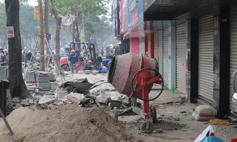 Hà Nội lại đến “mùa” đào xới vỉa hè