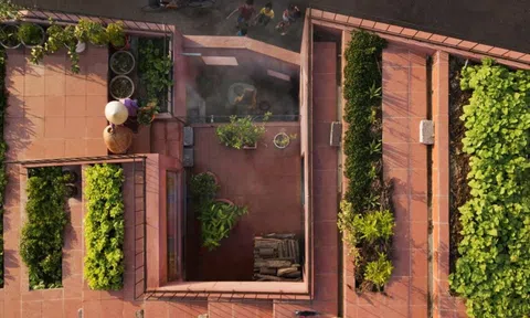 Thiết kế độc đáo của ngôi nhà vùng quê sở hữu vườn rau bậc thang trên mái