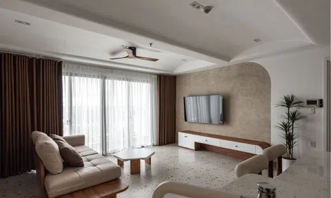 Đầu tư 500 triệu đồng để cải tạo căn hộ 100 m2 thành hệ trần nhà cong độc đáo