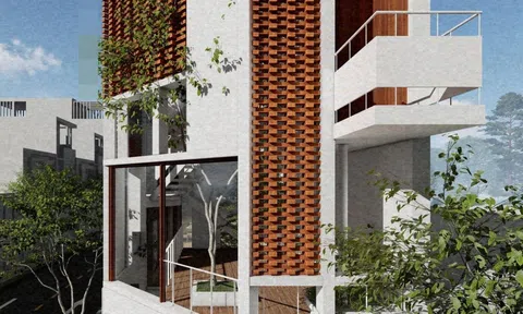 Khám phá căn nhà gạch lỗ xây dựng dựa trên nhu cầu sống đơn giản của gia chủ