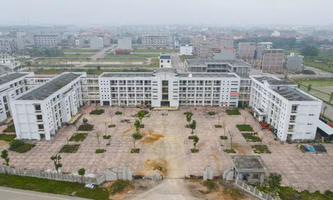 Dự án trường THCS 130 tỷ đồng ở Bắc Ninh chậm tiến độ, thi công cầm chừng