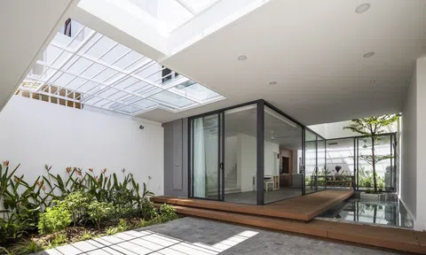 Ngắm nhà phố 2 tầng mộc mạc, lấy cảm hứng thiết kế từ món bánh đúc