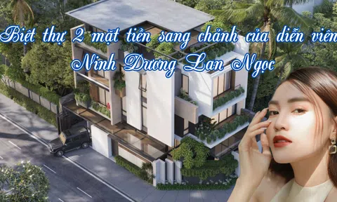 "Soi" biệt thự 2 mặt tiền sang chảnh của diễn viên Ninh Dương Lan Ngọc
