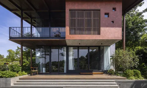 Mê mẩn biệt thự thiết kế phong cách nhà sàn ở ngoại ô Hà Nội