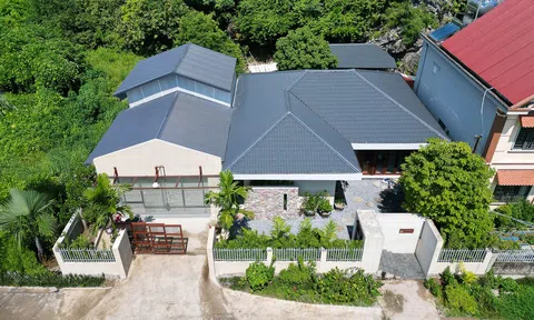 Ngôi nhà hình chữ L với thiết kế đa dạng công năng tại phố biển Hạ Long