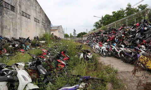 Bãi xe vi phạm chất đống tại TP. Hồ Chí Minh có nguy cơ cháy nổ cao