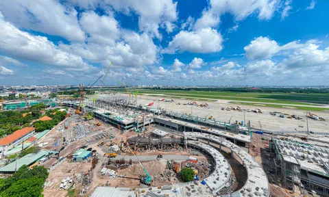 Cận cảnh nhà ga T3, sân bay Tân Sơn Nhất sau 10 tháng khởi công
