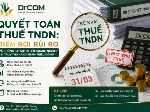 Quyết toán thuế TNDN 2026: Điểm rơi rủi ro khiến doanh nghiệp tại Việt Nam bị truy thu hàng trăm triệu đồng