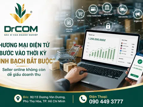 Thương mại điện tử bước vào thời kỳ “minh bạch bắt buộc”: Seller online ngày càng khó giấu doanh thu