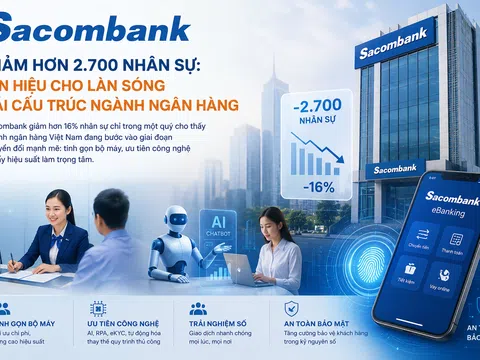 Sacombank giảm hơn 2.700 nhân sự: Tín hiệu cho làn sóng tái cấu trúc sâu của ngành ngân hàng