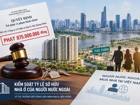 Đại Quang Minh bị phạt 875 triệu đồng do chậm thông báo bán 87 căn hộ cho người nước ngoài