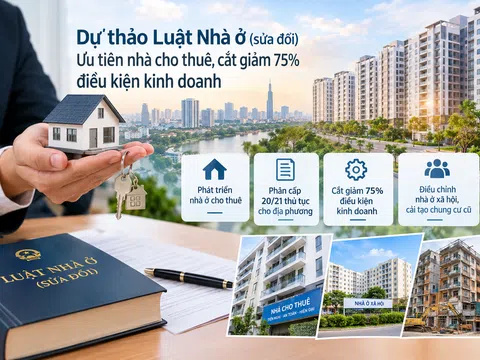 Dự thảo Luật Nhà ở sửa đổi: Ưu tiên nhà cho thuê, cắt giảm 75% điều kiện kinh doanh