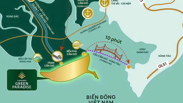 Vingroup đề xuất dự án đường vượt biển Cần Giờ – Vũng Tàu gần 93.000 tỷ đồng