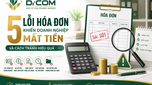 5 lỗi hóa đơn khiến doanh nghiệp “mất tiền oan” – Nhận diện sớm để tránh rủi ro thuế