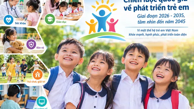 Chiến lược quốc gia về phát triển trẻ em đến năm 2035: Hướng tới môi trường sống an toàn, phát triển toàn diện